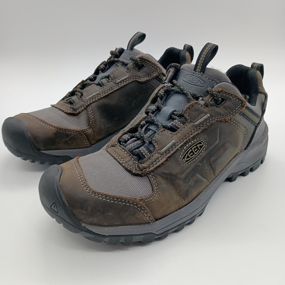 Keen Steens Waterproof‎ Hiking Shoes Mens 9 Brown Grey Leather Low Top main image 11